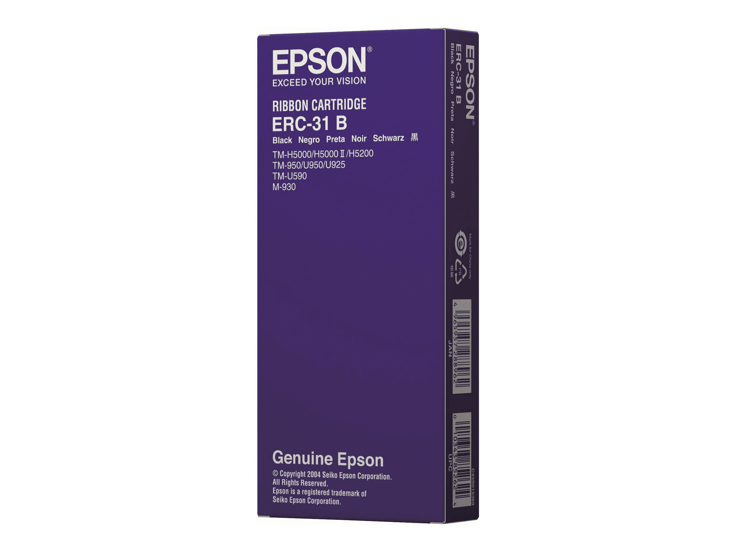 Epson ERC 31B - Schwarz - Farbband - für TM 930, 930II, 950, H5000II,...