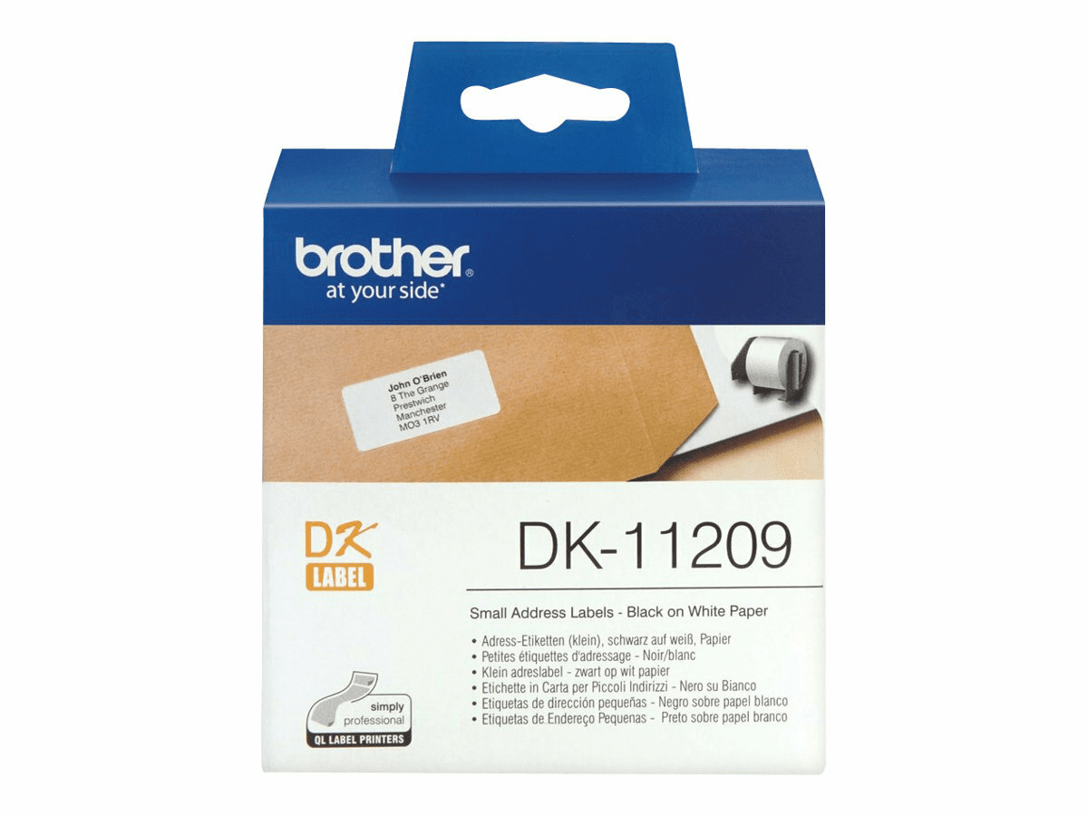 Brother Einzel-Etiketten,Bandbreite: 29x62mm, Adress-Etiketten,Papier,weiß,...