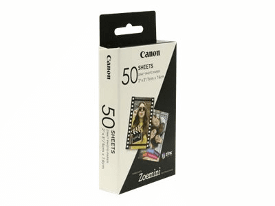 Canon ZINK - Selbstklebend - 50 x 76 mm  Fotopapier - 50 Blatt - für Canon...