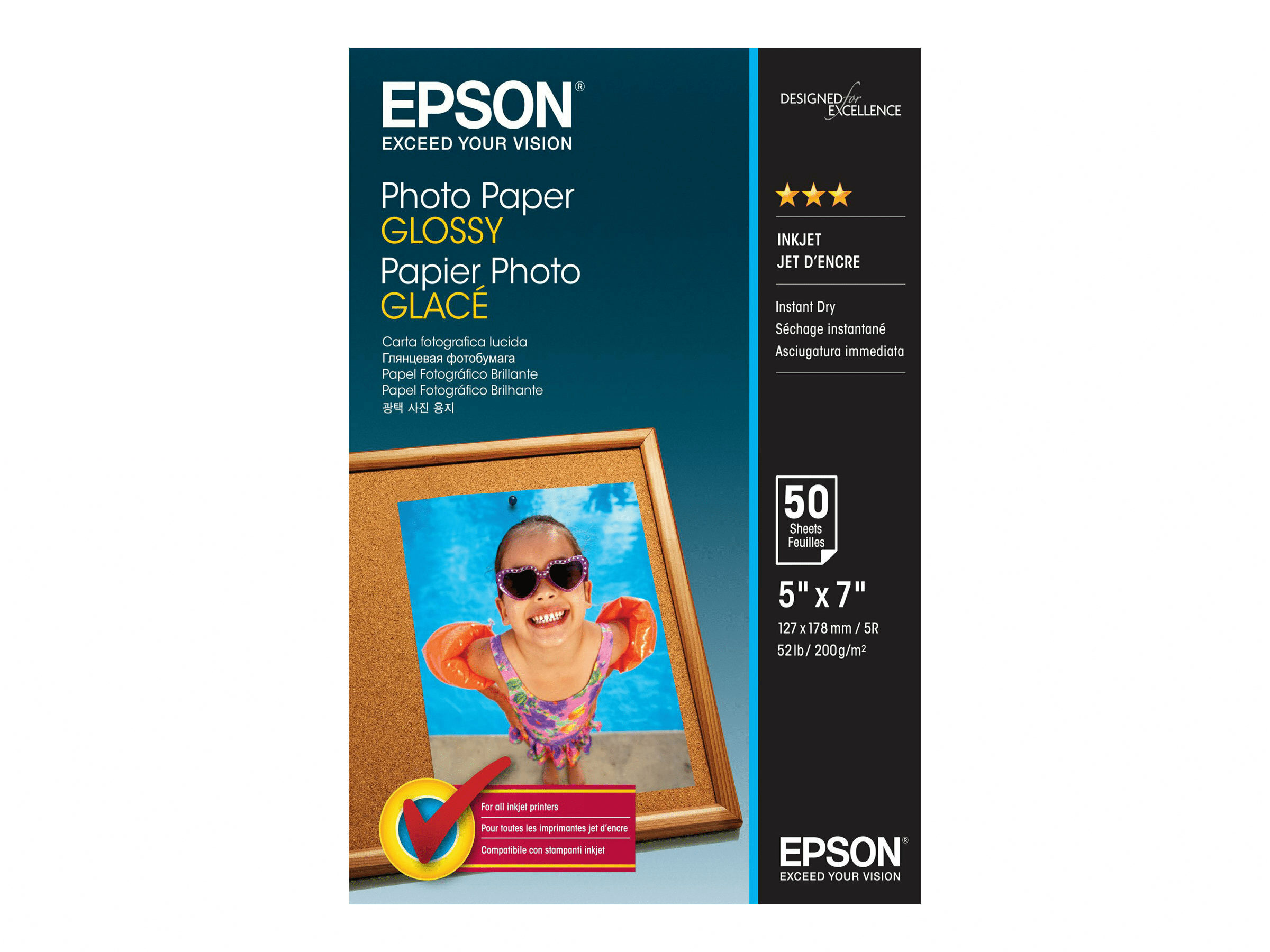 Epson S042545 Papier glänzend, 13x18cm, 200g, 50 Blatt