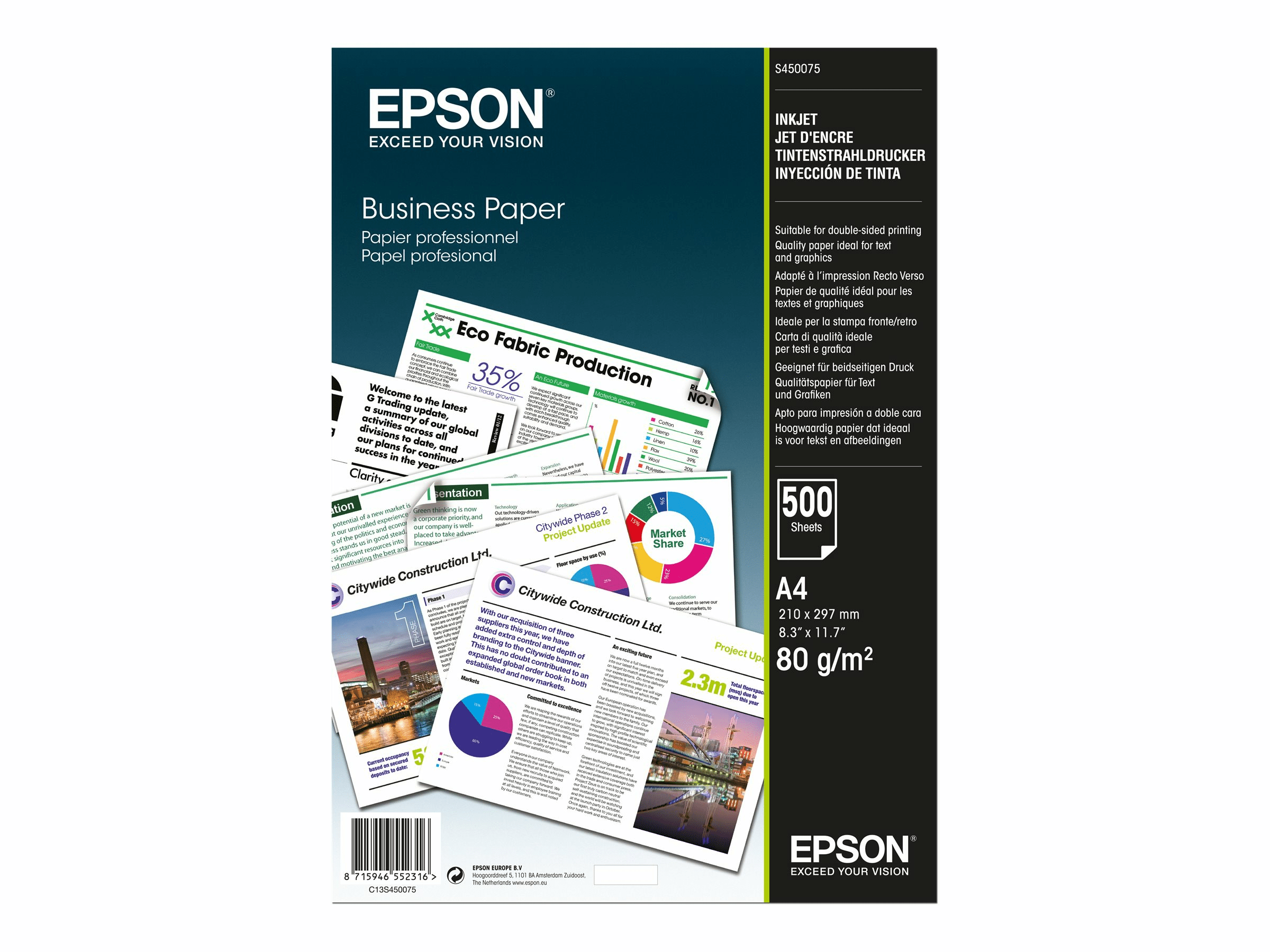EPSON Business Paper 80g, 500 Blatt