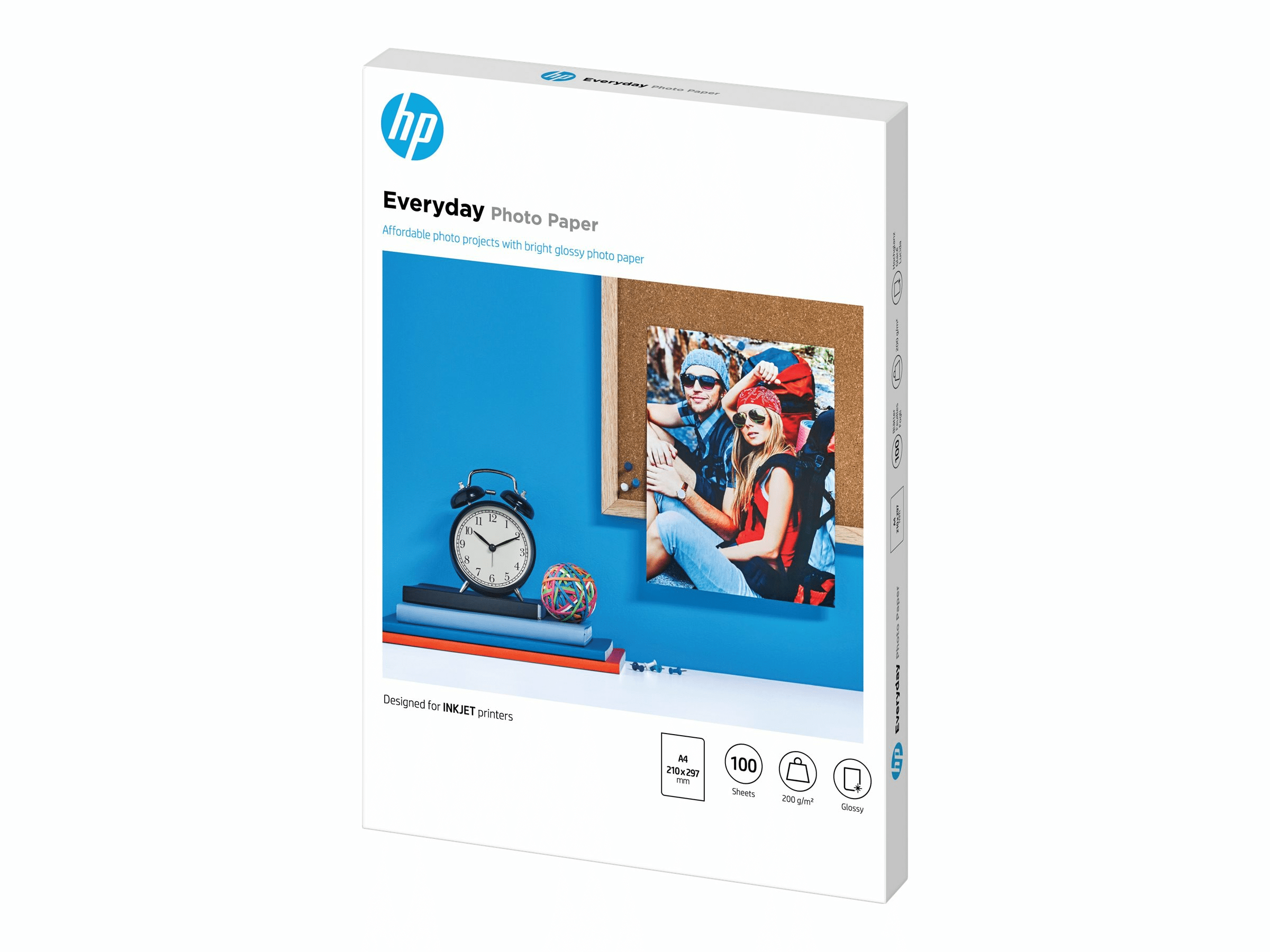 HP Normales Fotopapier, glänzend - 100 Blatt/A4/210 x 297 mm - 200 g/m²