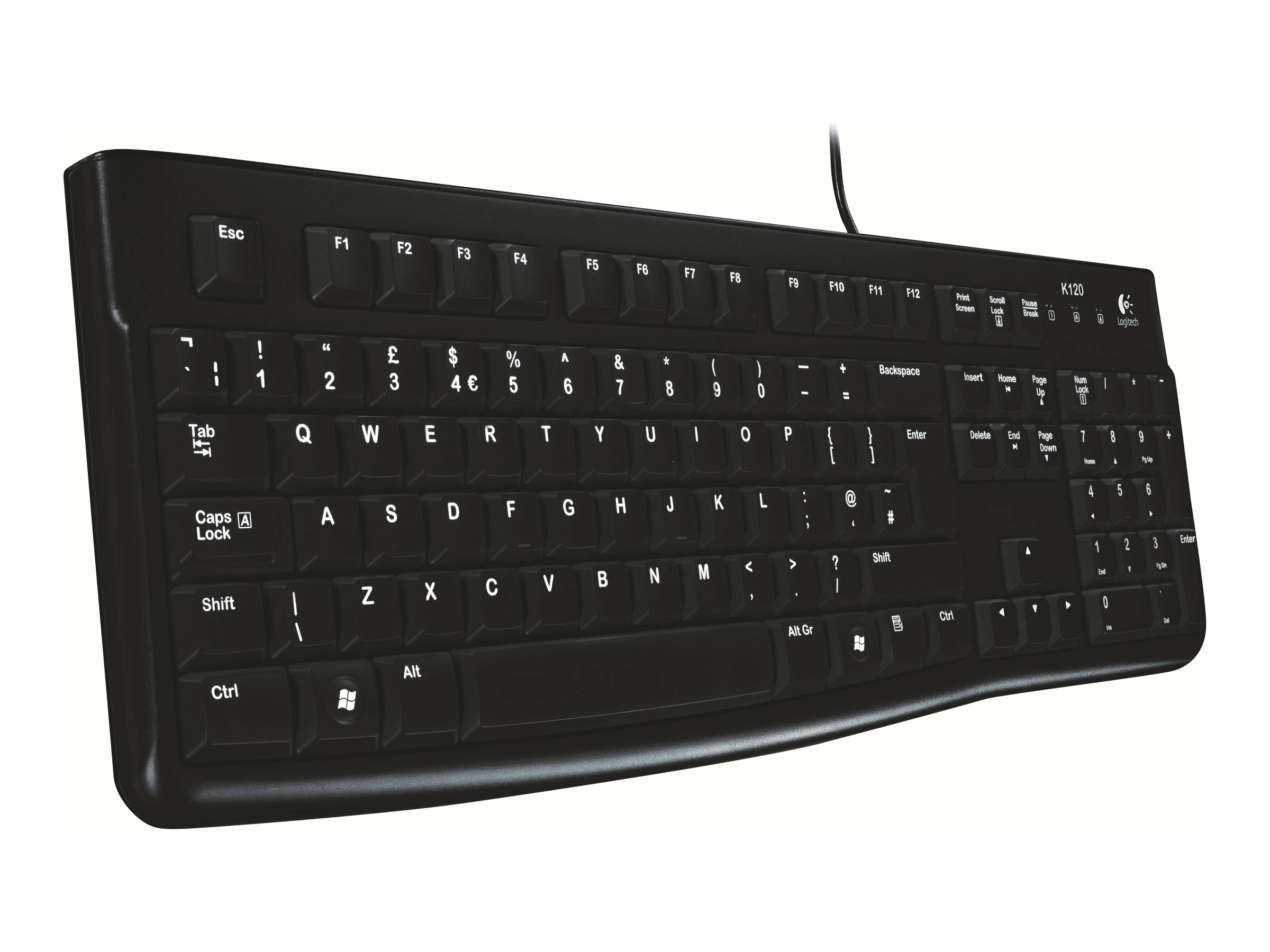 Logitech K120 - Tastatur - 105 Tasten QWERTZ - Schwarz
