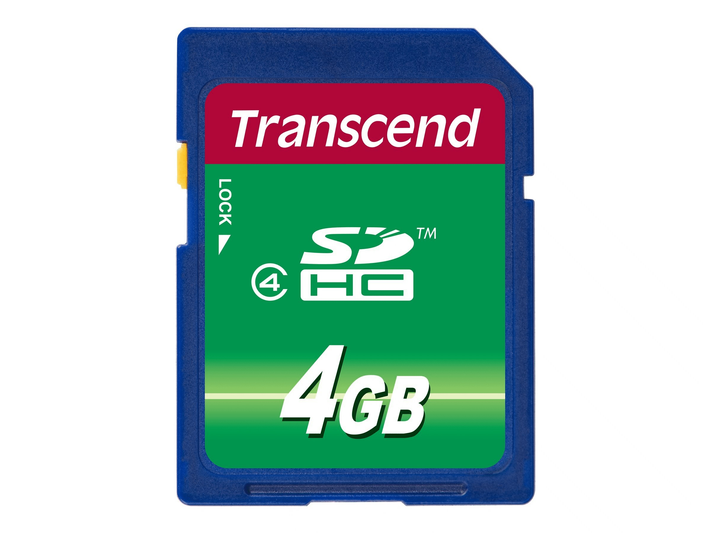 Transcend Flash-Speicherkarte - SDHC - 4 GB