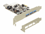 Delock PCI Express Card > 3 x extern + 1 x intern USB 3.0