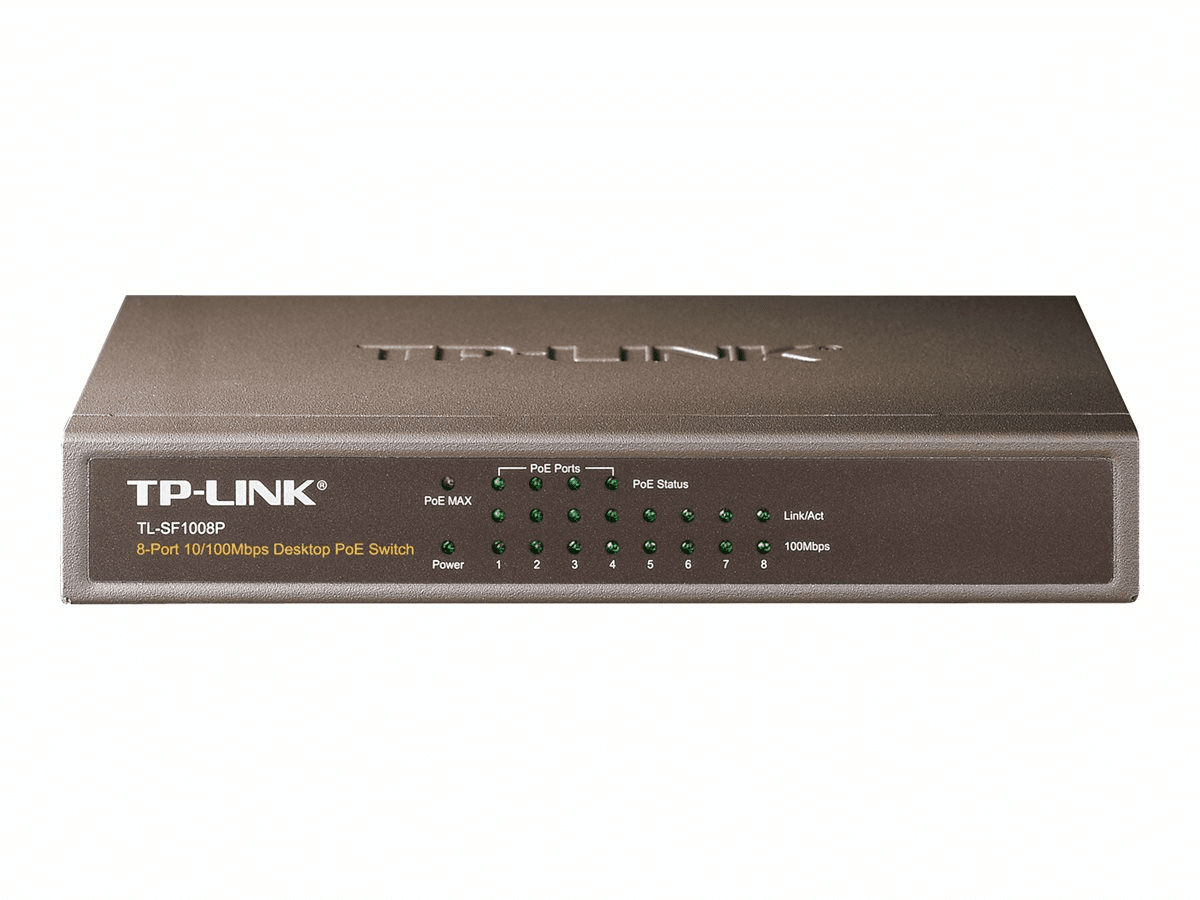 TP-Link TL-SF1008P Desktop Switch, 8x RJ-45, PoE