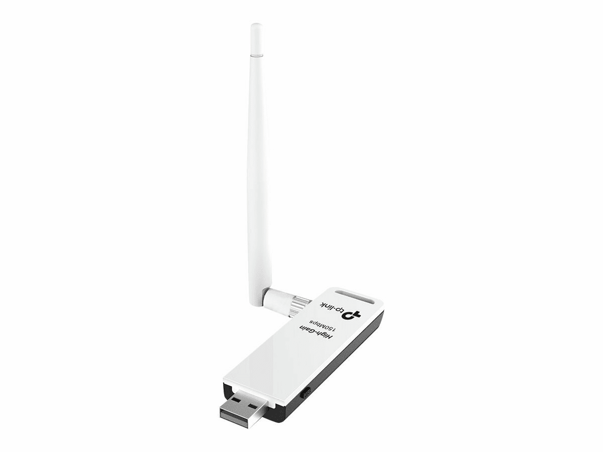 TP-Link TL-WN722N 150Mbps Wireless High Gain, 2.4GHz WLAN, USB-A 2.0
