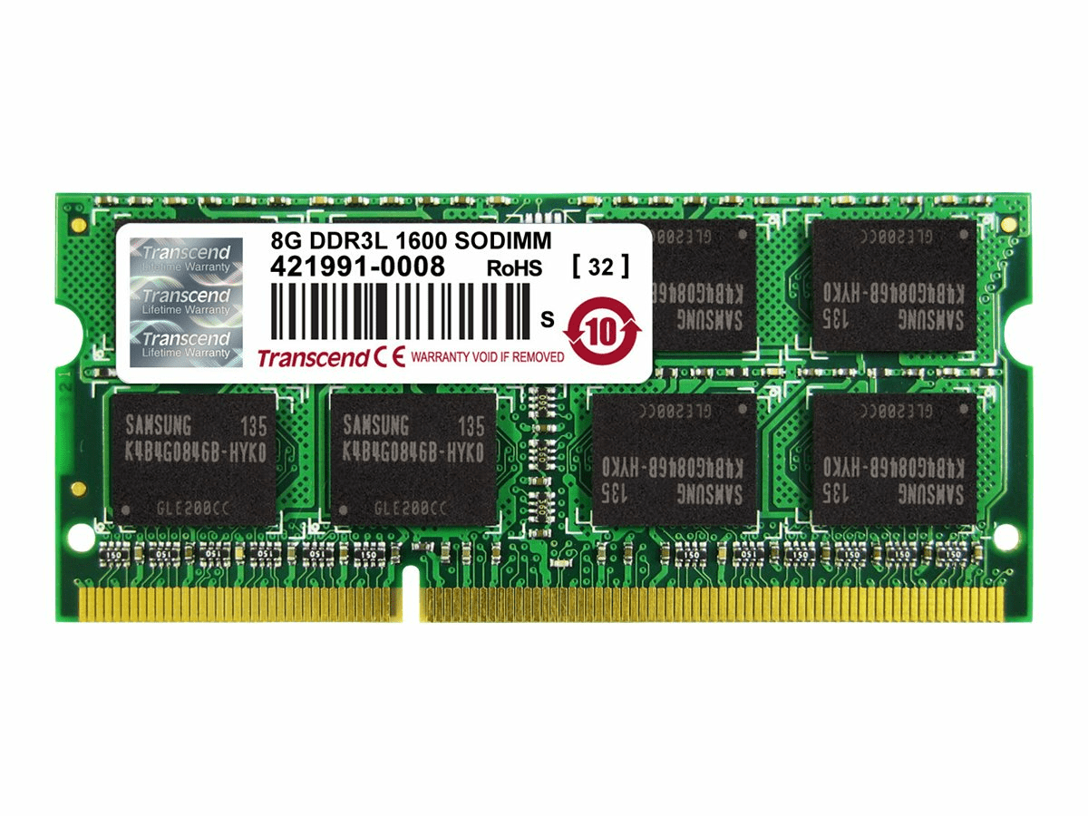 Transcend DDR3L SO-DIMM - 8 GB DDR-3 204-Pin 1.600 MHz - non-ECC