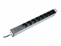 Digitus Steckdosenleiste mit Aluminiumprofil und Vorsicherung, 8-fach...