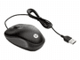 HP USB-Reisemaus - Maus - 1.000 dpi Optisch - 3 Tasten - Schwarz