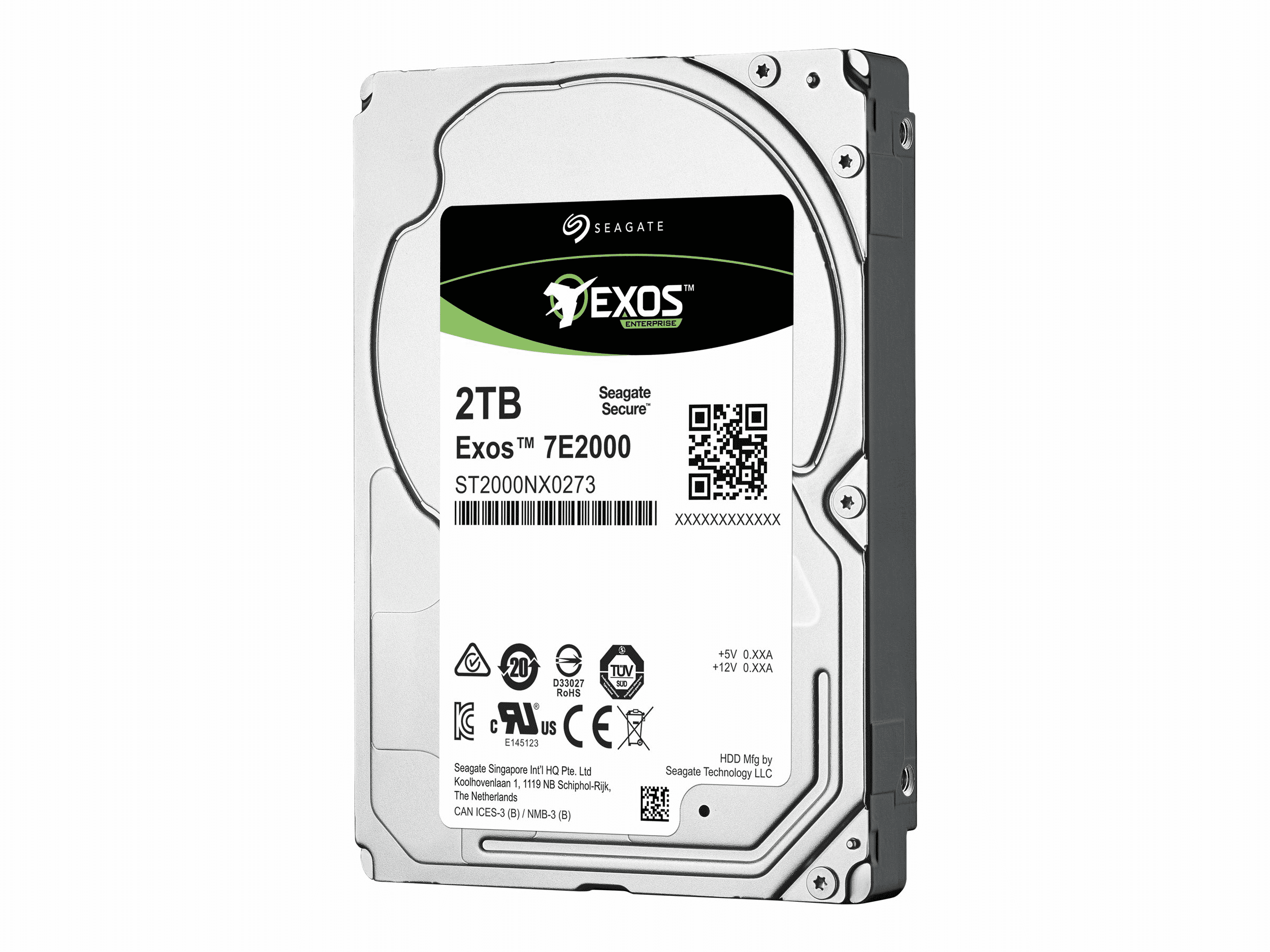 Seagate Exos 7E2000 ST2000NX0273 - Festplatte - 2 TB - intern - 2.5 SFF (6.4...