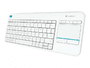 Logitech Wireless Touch Keyboard K400 Plus - Tastatur - Weiß