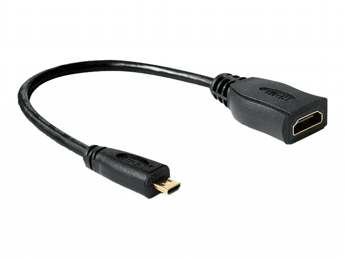 Delock 65391 0.23m HDMI Micro-HDMI Schwarz HDMI-Kabel