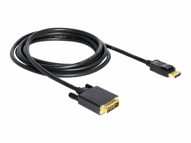 Delock DVI-Kabel - 20-poliger DisplayPort (M) - DVI-D (M) - 3 m -...