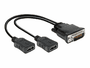 Delock 65280 DMS-59 2 x HDMI Schwarz Kabelschnittstellen-/adapter