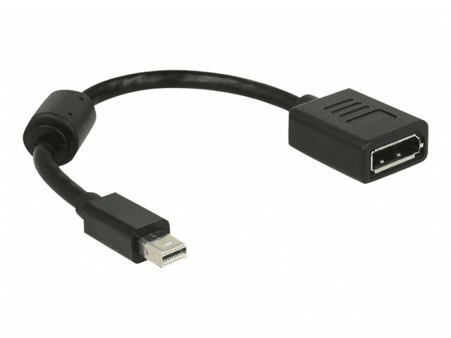 Delock 65554 mini DisplayPort DisplayPort Schwarz Kabelschnittstellen-/adapter