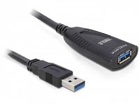 Delock USB 3.0 5m 5m Schwarz USB Kabel