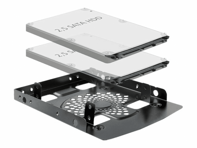 Delock Installation frame 3.5? > 2 x 2.5? HDD - Rack-Zubehör