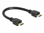 Delock 83352 0.25m HDMI HDMI Schwarz HDMI-Kabel