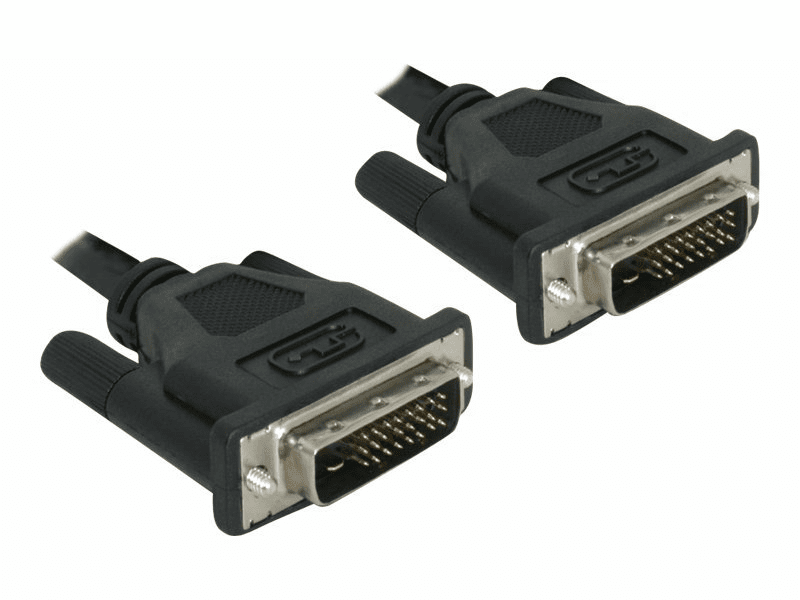 Delock DVI-Kabel - Kabel - Digital / Display / Video DVI-Kabel 0,5 m - Schwarz
