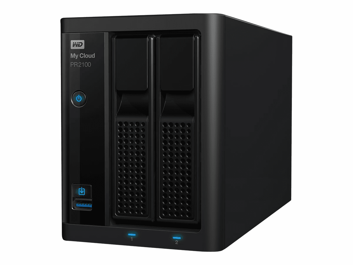 WD My Cloud PR2100 WDBBCL0160JBK - NAS-Server - 2 Schächte