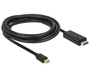 Delock Videokabel - DisplayPort / HDMI - HDMI (M) bis Mini DisplayPort (M)