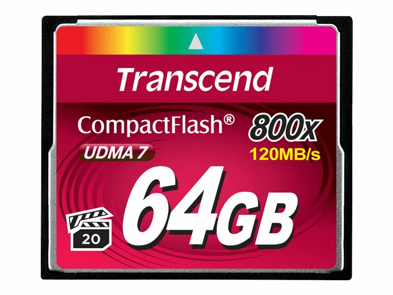Transcend Flash-Speicherkarte - CF - 64 GB