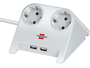 Brennenstuhl 2-fach Steckdosenleiste mit USB Ports, 1,8m