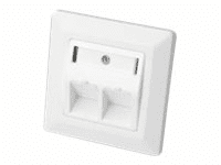 DIGITUS DN-93801-1 RJ-45 Weiß Steckdose