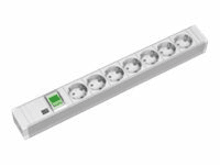Bachmann 7x Schuko - 2m 7AC outlet(s) 2m Grau Verlängerungskabel