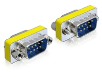 Delock D-sub 9 M/M DB9 DB9 Silber Kabelschnittstellen-/adapter