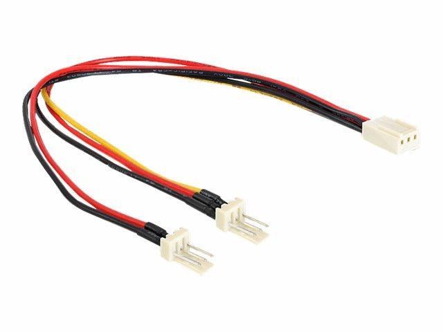 DeLOCK 3-Pin-Molex Buchse/2x 3-Pin-Molex Stecker 0,22m