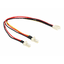DeLOCK 3-Pin-Molex Buchse/2x 3-Pin-Molex Stecker 0,22m
