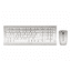 Cherry DW 8000 RF Wireless QWERTZ Deutsch Silber - Weiß Tastatur