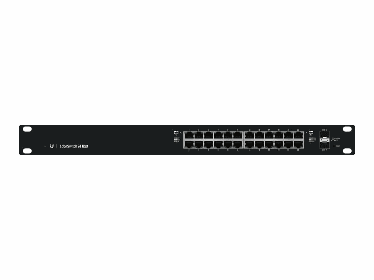 Ubiquiti EdgeSwitch 24, 250W, 24 Gigabit RJ45 Ports, 2 SFP