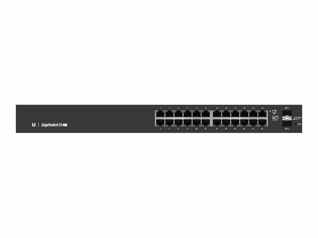 Ubiquiti EdgeSwitch Lite 24 Rackmount Gigabit Managed Switch, 24x RJ-45, 2x SFP