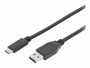 Digitus Kabel USB-A - USB-C m/m 1m, USB 3.0