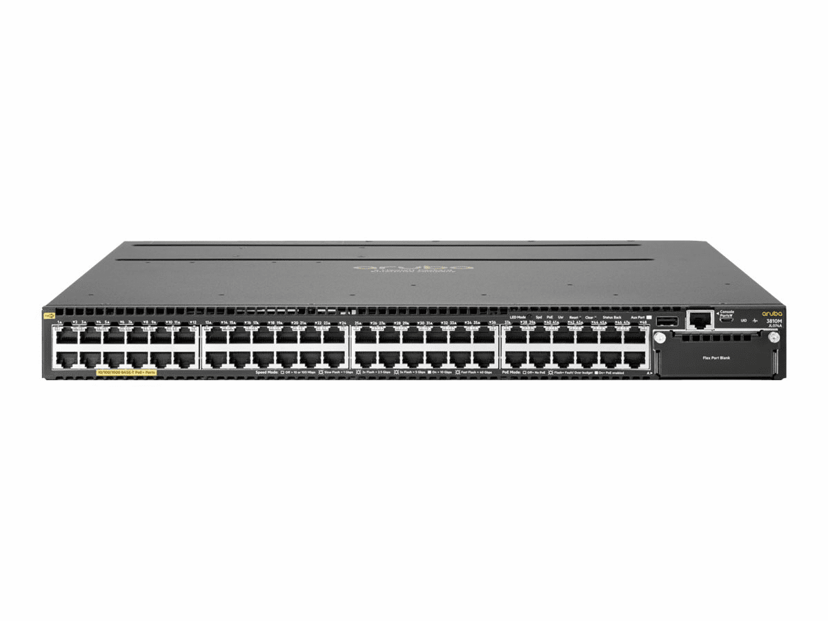 HP Enterprise Aruba 3810M 48G PoE+ 1-slot Switch - Switch - L3
