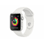Apple Watch Series 3 (GPS) Aluminium 38mm silber mit Sportarmband weiß