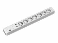 Bachmann 7x Schuko - 2m Verlängerungskabel 7 AC-Ausgänge Grau