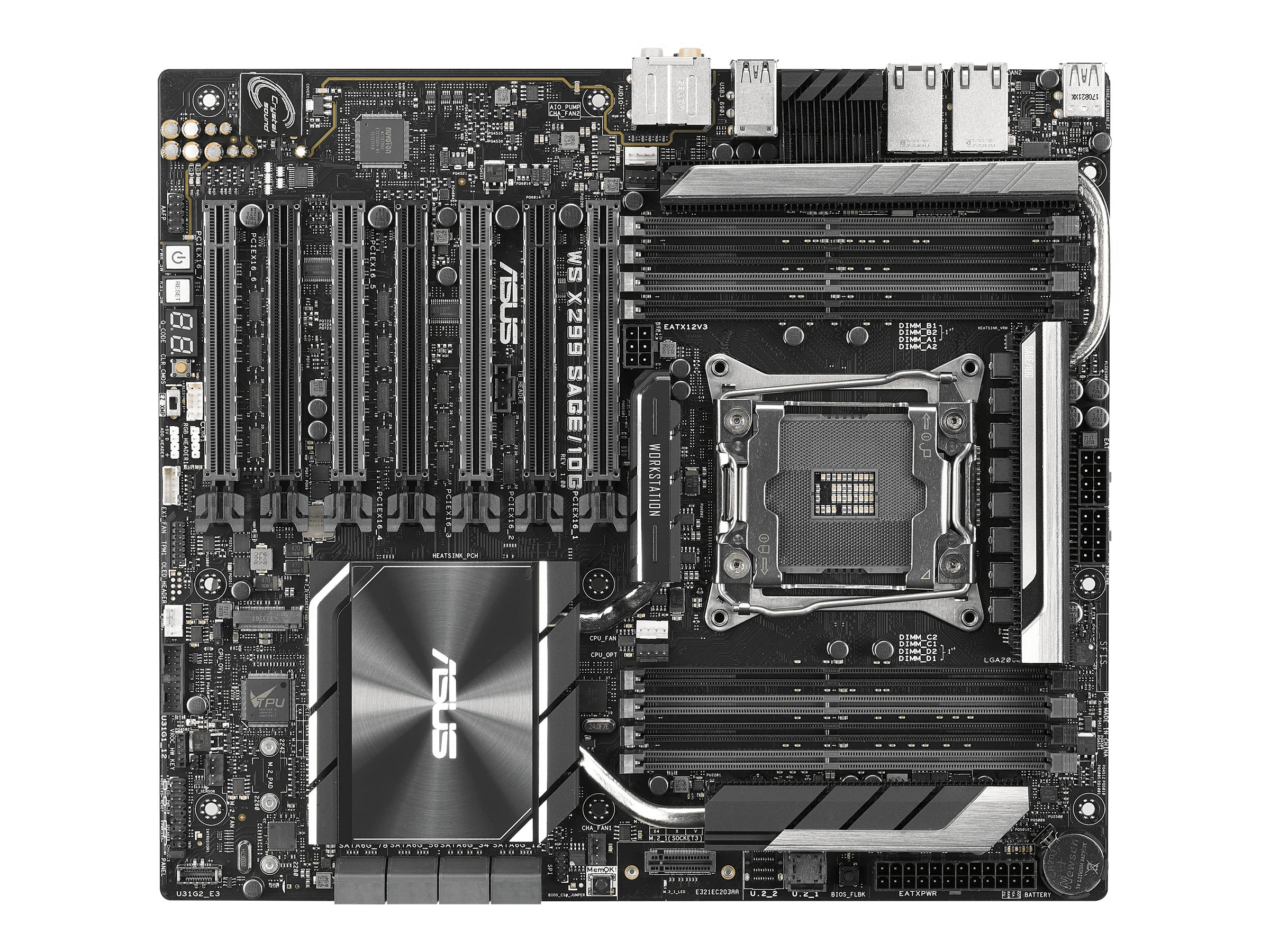 ASUS WS X299 SAGE/10G Server-/Workstation-Motherboard LGA 2066 (Socket R4)...