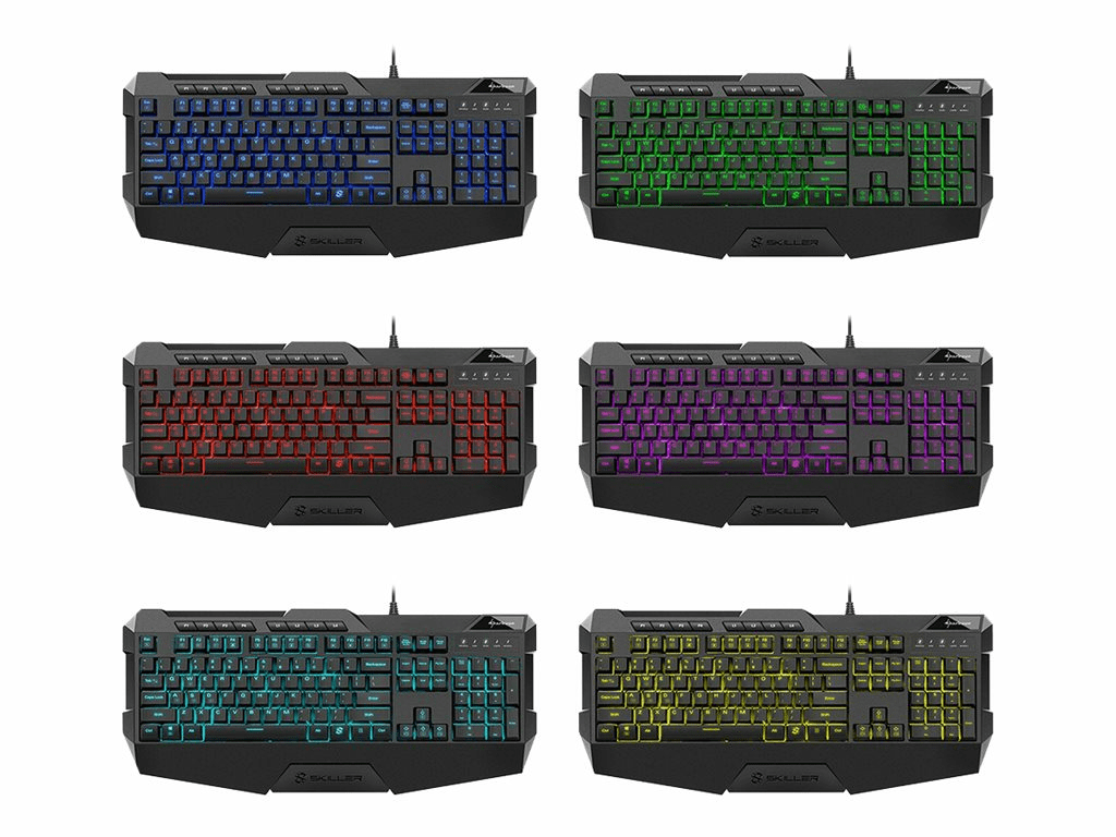 Sharkoon SKILLER SGK4 USB QWERTZ Deutsch Schwarz
