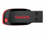 SanDisk Cruzer Blade USB-Stick 64 GB 2.0 USB-Anschluss Typ A Schwarz - Rot