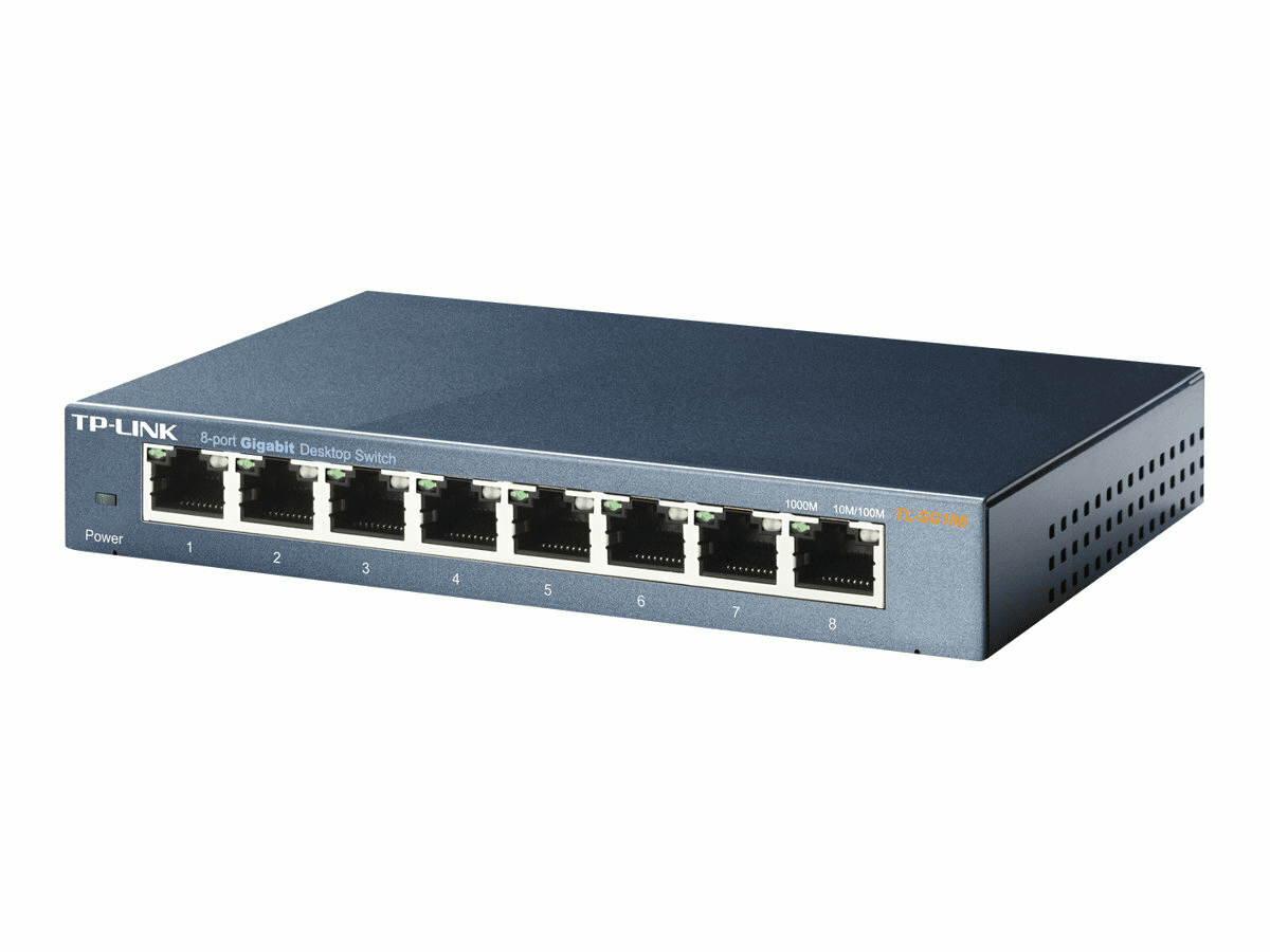 TP-Link TL-SG108 Desktop Gigabit Switch, 8x RJ-45