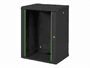 Schrank Wandmontage 16HE, schwarz