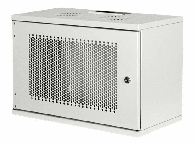 DIGITUS 7HE Wandgehäuse SOHO unmontiert 370x540x400mm perforierte Fronttür...