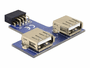 Delock USB Pinheader - USB-Adapter - 9-poliger USB 2.0 Kopf (W)