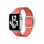Apple Watch 40mm Modernes Lederarmband, zitruspink, groß