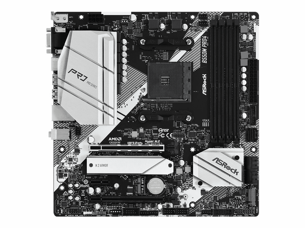 ASRock B550M Pro4 - Motherboard - micro ATX - Socket AM4 - AMD B550 Chipsatz...
