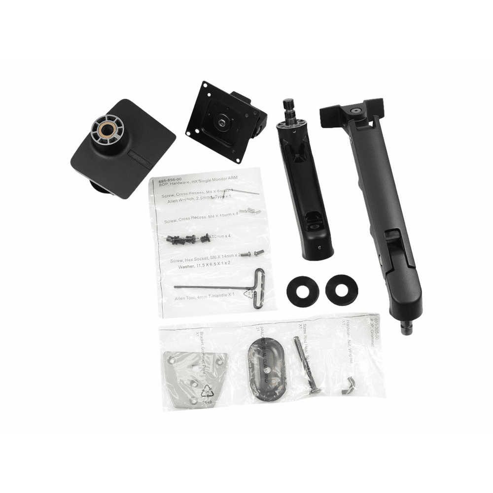 HX Desk Monitor Arm with HD Pivot, Matte Black 1A Shop